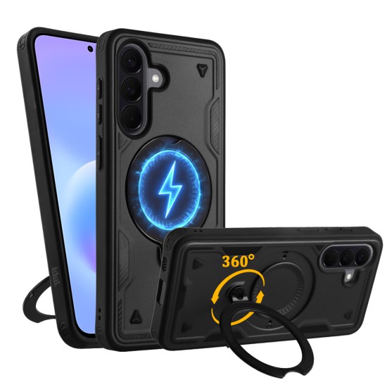 IDOL 1991 ARMOR TPU ΘΗΚΗ SAMSUNG A57 5G 6.7in HYPER MAGSAFE STAND CAMERA GUARD BLACK