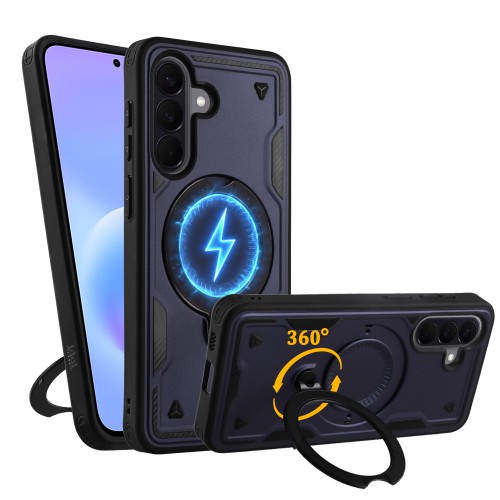 IDOL 1991 ARMOR TPU ΘΗΚΗ SAMSUNG A57 5G 6.7in HYPER MAGSAFE STAND CAMERA GUARD BLUE
