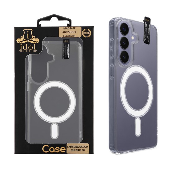 IDOL 1991 SUPER MAGSAFE ΘΗΚΗ SAMSUNG GALAXY S26 PLUS 5G 6.7in ANTISHOCK CLEAR AIR BACK COVER TPU CAMERA GUARD ΔΙΑΦΑΝΗ