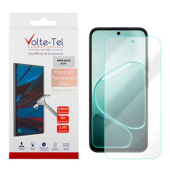 VOLTE-TEL TEMPERED GLASS OPPO A6 5G 6.75in 9H 0.30mm 2.5D FULL GLUE
