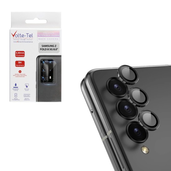 VOLTE-TEL CAMERA GLASS COVER SAMSUNG Z FOLD 8 ULTRA 5G 8.0in 9H 0.33MM EASY APPLICATION BLACK