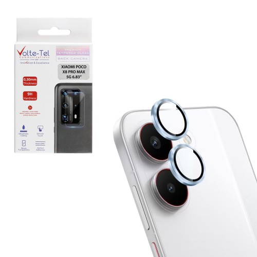 VOLTE-TEL CAMERA GLASS COVER XIAOMI POCO X8 PRO 5G 6.59in 9H 0.33MM EASY APPLICATION SIERRA BLUE
