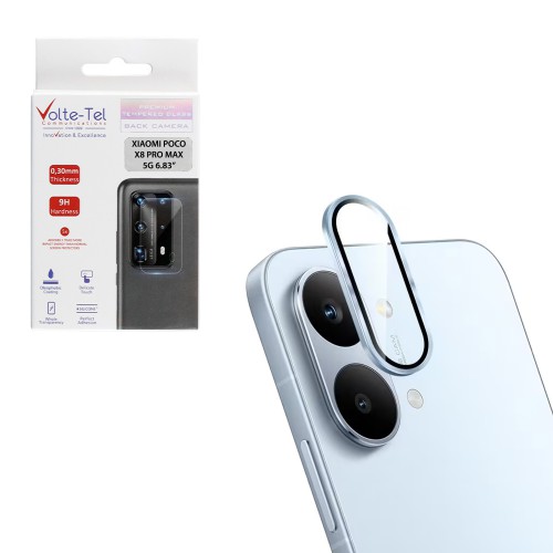 VOLTE-TEL CAMERA GLASS COVER XIAOMI POCO X8 PRO MAX 5G 6.83in 9H 0.33MM EASY APPLICATION SIERRA BLUE