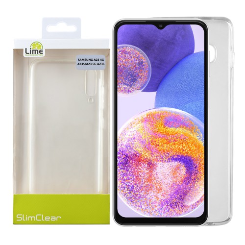 LIME SLIMCLEAR TPU ΘΗΚΗ SAMSUNG A23 4G A235/A23 5G A236 6.6in FULL CAMERA PROTECTION ΔΙΑΦΑΝΗ