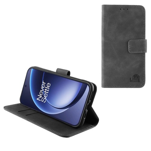 LIME ESSENTIAL ΘΗΚΗ ONEPLUS 15R 5G 6.83in MAGNET BOOK STAND CLIP GREY
