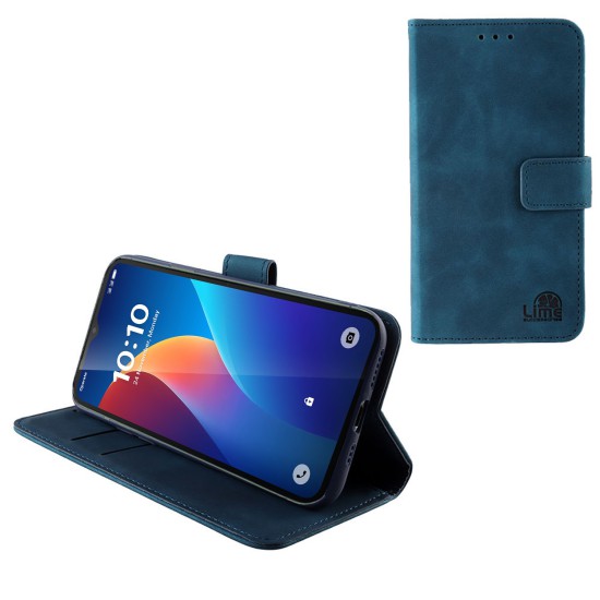 LIME ESSENTIAL ΘΗΚΗ TCL K70 SE 6.56in MAGNET BOOK STAND CLIP DARK BLUE