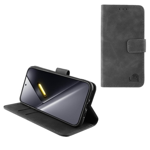 LIME ESSENTIAL ΘΗΚΗ XIAOMI POCO X8 PRO MAX 6.83in MAGNET BOOK STAND CLIP GREY