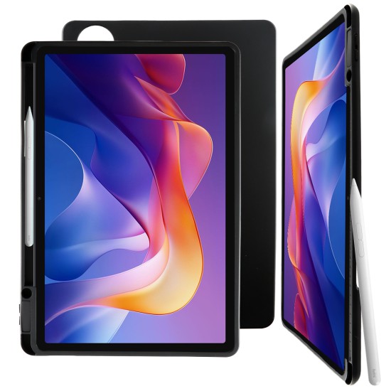 VOLTE-TEL MATTE SILICON ΘΗΚΗ XIAOMI REDMI PAD 2 11.0in ΜΕ ΥΠΟΔΟΧΗ ΓΙΑ ΠΕΝΑΚΙ ΓΡΑΦΗΣ BLACK