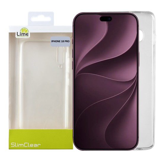 LIME SLIMCLEAR TPU ΘΗΚΗ IPHONE 18 PRO 6.3in CAMERA GUARD ΔΙΑΦΑΝΗ