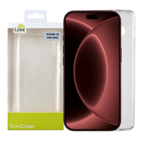 LIME SLIMCLEAR TPU ΘΗΚΗ IPHONE 18 PRO MAX 6.9in CAMERA GUARD ΔΙΑΦΑΝΗ