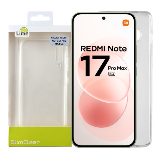 LIME SLIMCLEAR TPU ΘΗΚΗ XIAOMI REDMI NOTE 17 PRO MAX 5G 6.83in CAMERA GUARD ΔΙΑΦΑΝΗ