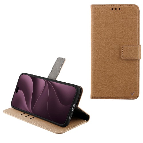 VOLTE-TEL ALLURE ΘΗΚΗ IPHONE 18 PRO 6.3in MAGNET BOOK STAND CLIP GOLD