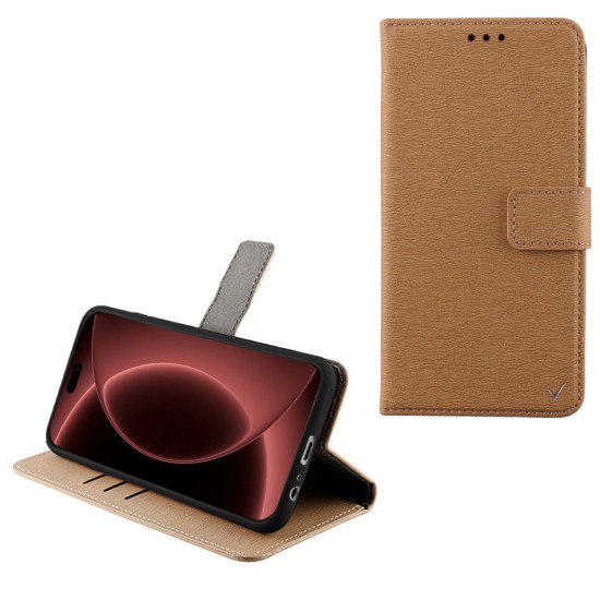 VOLTE-TEL ALLURE ΘΗΚΗ IPHONE 18 PRO MAX 6.9in MAGNET BOOK STAND CLIP GOLD