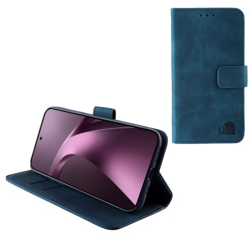 LIME ESSENTIAL ΘΗΚΗ XIAOMI 17T PRO 5G 6.83in MAGNET BOOK STAND CLIP DARK BLUE