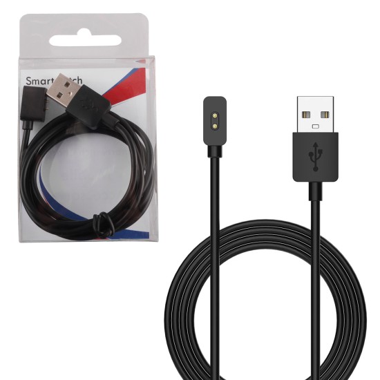 VOLTE-TEL ΚΑΛΩΔΙΟ ΦΟΡΤΙΣΗΣ USB-A ΓΙΑ XIAOMI REDMI WATCH 6/SMART BAND 10 PRO 46.5mm VT851 1m BLACK