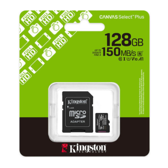 Kingston Canvas Select Plus microSDXC 128GB U1 V10 A1 with Adapter
