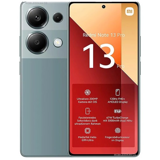 Xiaomi Redmi Note 13 Pro 8GB Ram 256GB Forest Green 4G Dual SIM-EU