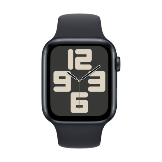 Apple Watch SE 2024 44mm ΑδιάβροχοcMidnight with Midnight Sport Band M/L MXEK3- EU