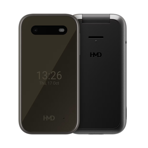 HMD 2660 Flip Dual SIM Κινητό με Μεγάλα Κουμπιά Black- GR