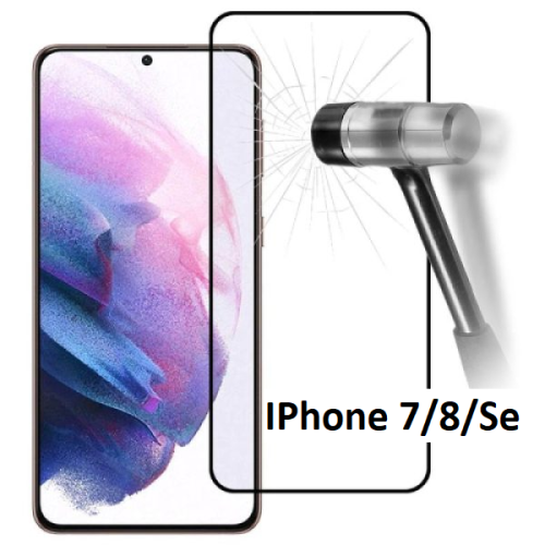 Full Face Tempered Glass For Apple iPhone 7/ 8/ Se