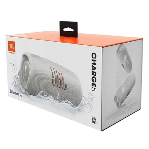JBL Charge 5 Bluetooth Wireless Speaker White- EU