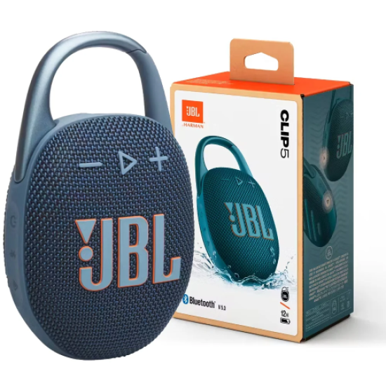 JBL Clip 5 Wireless Bluetooth Speaker Blue- EU