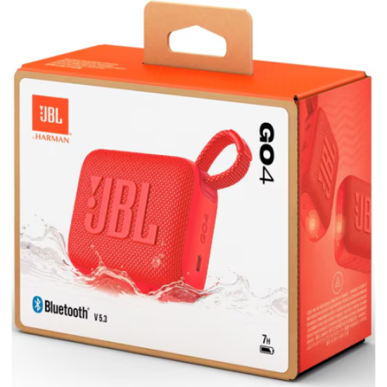 JBL Go 4 Bluetooth Wireless Speaker Red- EU