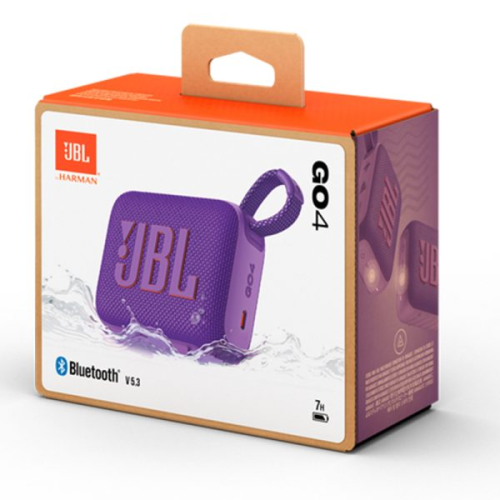 JBL Go 4 Bluetooth Wireless Speaker Purple- EU