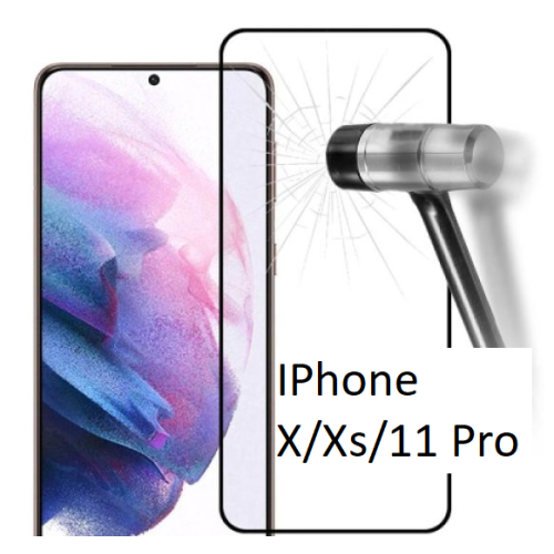 Full Face Tempered Glass For Apple iPhone X/ Xs/ 11 Pro