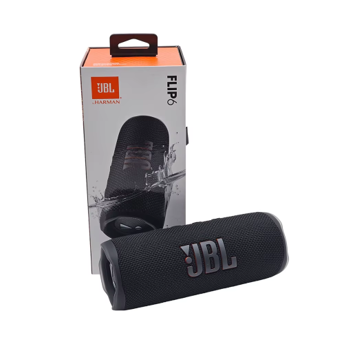 JBL Flip 6 Wireless Bluetooth Speaker Black- EU