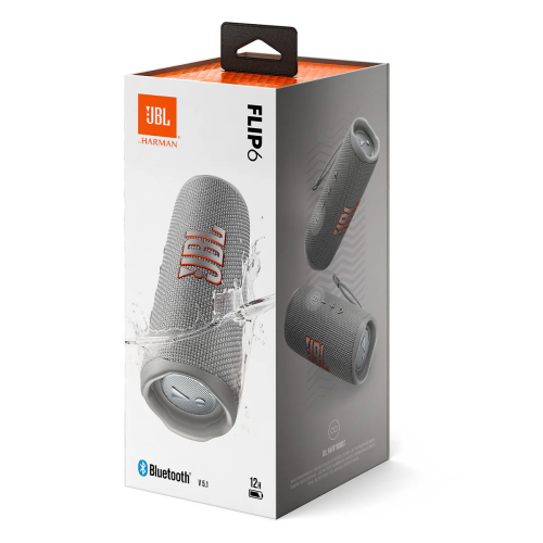 JBL Flip 6 Wireless Bluetooth Speaker Gray- EU