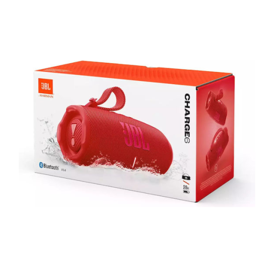 JBL Charge 6 Bluetooth Wireless Speaker Red- EU