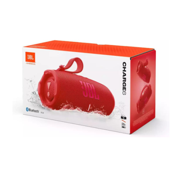 JBL Charge 6 Bluetooth Wireless Speaker Red- EU