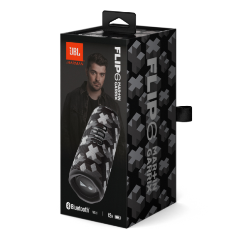 JBL Flip 6 Bluetooth Wireless Speaker Martin Garrix Edition Black- EU