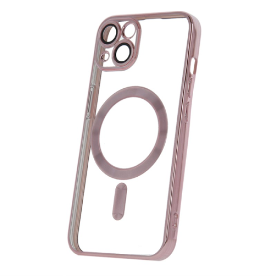 Clear Case with Pink MagSafe for iPhone 16