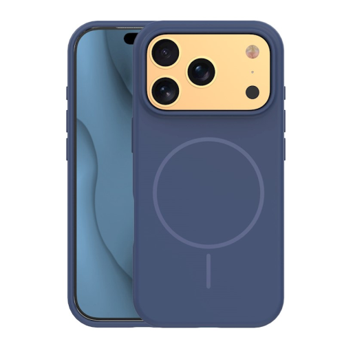 Velvet Dark Blue Case with MagSafe for iPhone 15