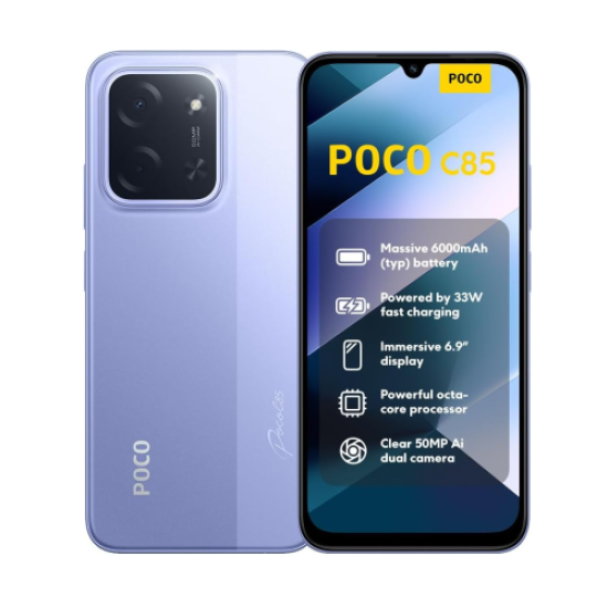 Xiaomi Poco C85 NFC 8GB Ram 256GB Purple Dual Sim 4G-EU