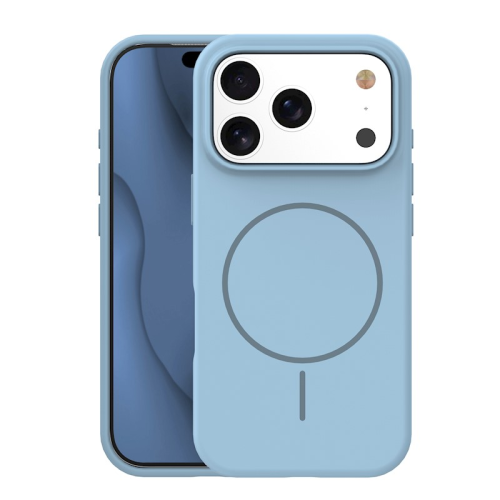 Velvet Light Blue Case with MagSafe for iPhone 15
