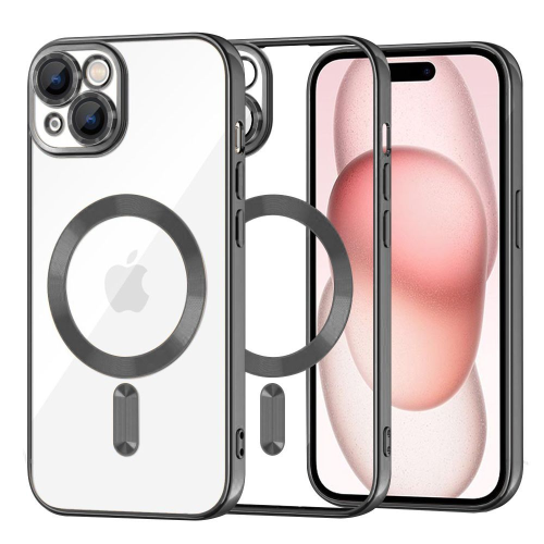 Clear Case with Black MagSafe for iPhone 15