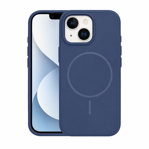 Velvet Dark Blue Case with MagSafe for iPhone 15