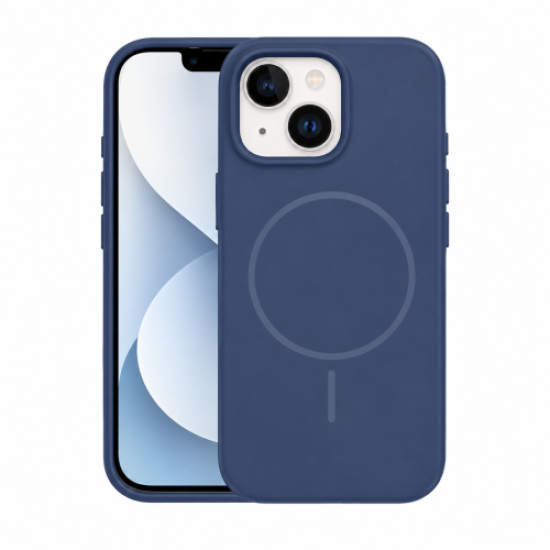 Velvet Dark Blue Case with MagSafe for iPhone 14