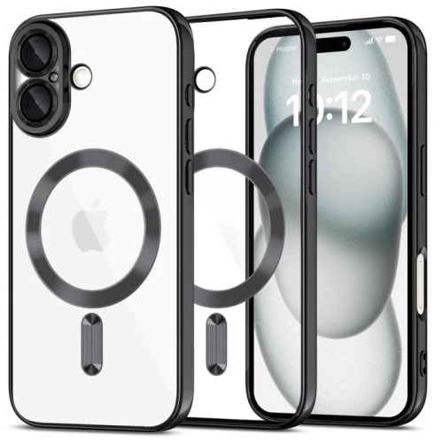 Clear Case with Black MagSafe for iPhone 17