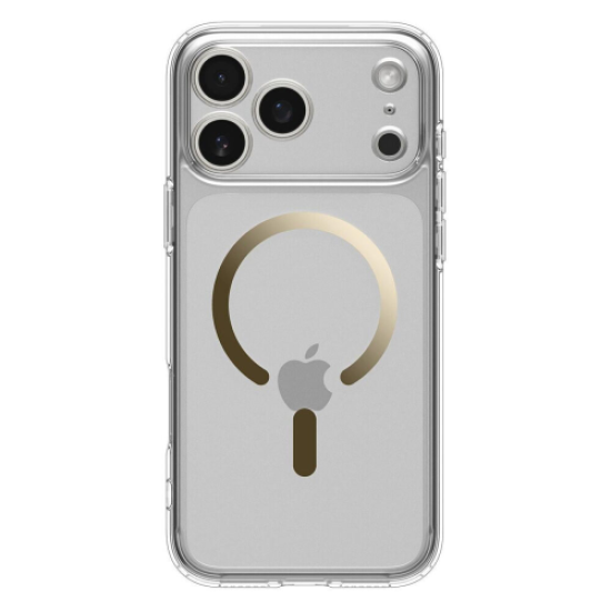 Clear Case with Gold MagSafe for iPhone 17 Pro/ 18 Pro