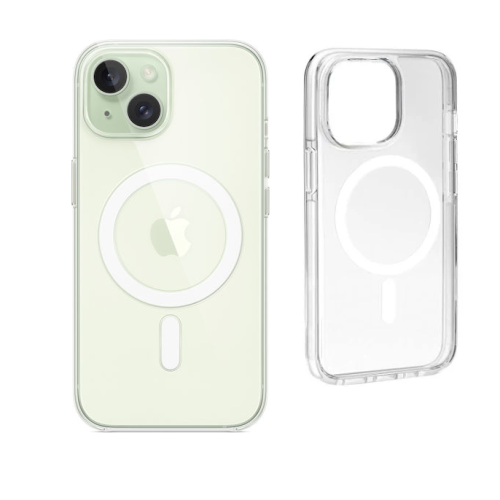 Clear Case with White MagSafe for iPhone 15