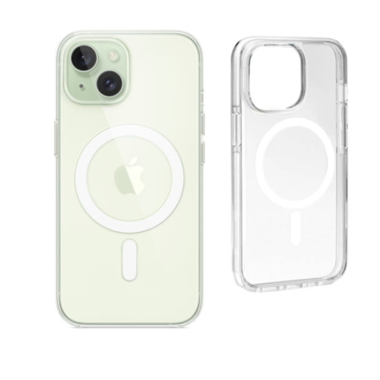 Clear Case with White MagSafe for iPhone 15