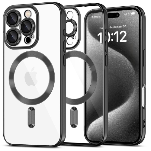 Clear Case with Black MagSafe for iPhone 16 Pro Max