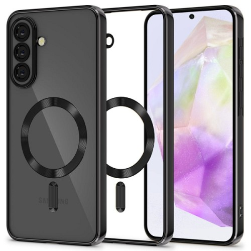 B. Clear Case with Black MagSafe for Samsung Galaxy A17 4G/ A17 5G/ A26/ A18