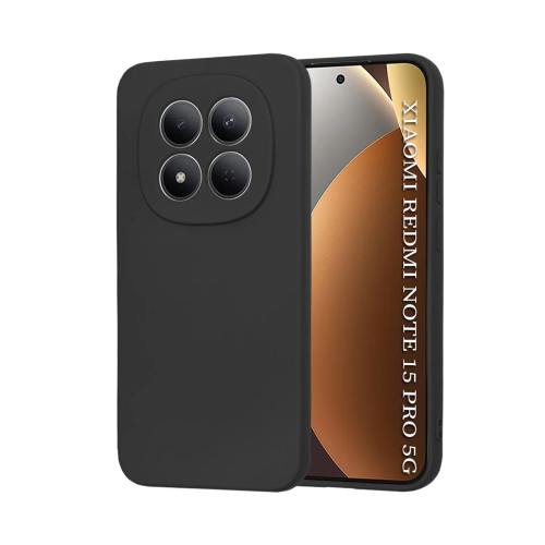 I. Silicone Black Case for Xiaomi Redmi Note 15 Pro 5G