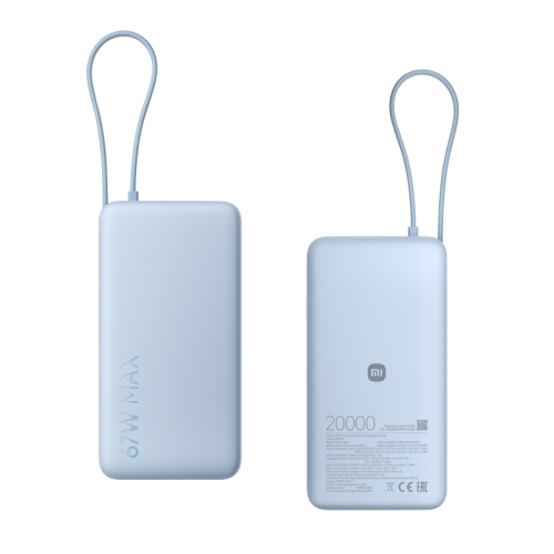 Xiaomi 67W Power Bank 20000 Intergrated cable Ice Blue (BHR08O8GL)- EU