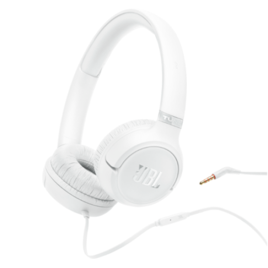 JBL Tune 530 On-Ear Wired Headphones White- EU